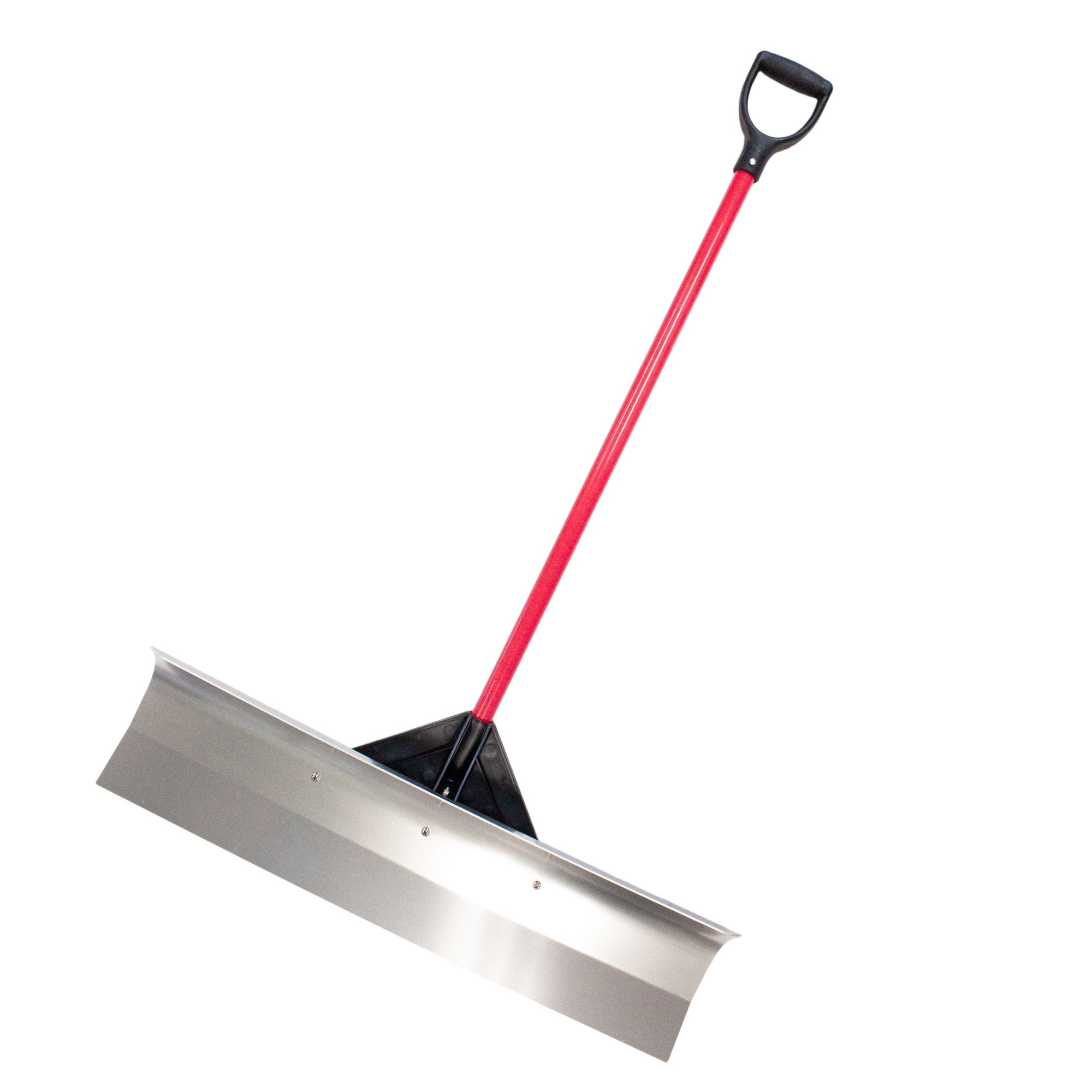 Bully Tools Aircraft-Grade Aluminum Snow Pusher — 36in., Fiberglass Handle, D-Grip, Model# 92821